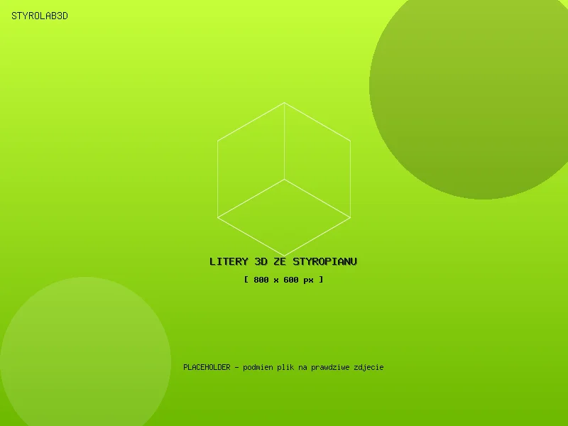 Litery 3D ze styropianu — przestrzenne napisy reklamowe